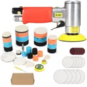 Mini Air Sander Pneumatic Polisher Car Grinding Machine 2" 3" Sanding Tool Set