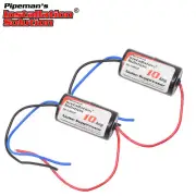 2-Pieces 10 Amp In Line Power Engine Noise Eliminator Suppressor Filter Isolator