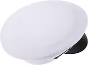 [GALPADA] Wide Brim Flat Top Cap Decorative Hat for Women Men Uv Protection Sun Hat Vintage Navy Blue Cap for Parties Sailor Style Accessories
