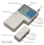 4-in-1 Remote USB, RJ11, RJ12, RJ45, BNC Multi Cable Tester, TS-I143