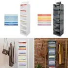 Weekly Clothes Organizer 6 Compartments Hanging Closet Organizer Foldable wenOa