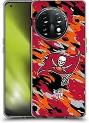 Head Case Designs Officially Licensed NFL Camou Tampa Bay Buccaneers Logo Soft Gel Case Compatible with OnePlus 11 5G