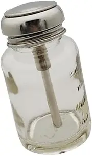 Makeup Remover Press Bottle Alcohol Acetone Liquid Pump Dispenser, Clear, 80ml