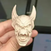 1/6 Male Head Sculpt Unpainted Vampire Monster Bat Dracula For 12inch Figure