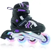 Inline Skates for Boys Girls, Adjustable Kids Roller Skates for Beginner