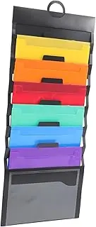 NUOBESTY Accordion File Storage Bag Portable Document Holder Wall-Mounted File Folder Organizer