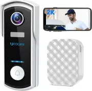 Video Doorbell Camera Wireless with Chime, UCOCARE 2K/4MP WiFi Camera Doorbel...