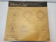 The PAMPERED CHEF 1535 Mylar Cake Decorating Stencil Set - 7 Designs