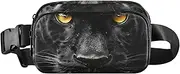 [XYMZR] Fanny Pack Leopard Portrait Closeup Hip Bag Belt Bag for Women Man Fashion Waist Pack Water-repellent Crossbody Bag for Halloween Costumes Running Hiking Jogging Travel Sport, Multi-colored, one