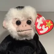 Ty Beanie Babies Original Retired Mooch the Monkey 1998 Plush Stuffed Animal Toy