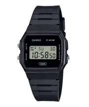 Casio F-91 Digital Black Bio Based Resin Strap Quartz F-91WB-1A WR Unisex Watch