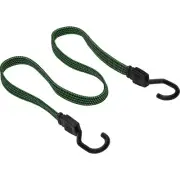 36" Heavy Duty Flat Bungee Cord-Tie Down w/ Plastic Coded Hooks (1 to 48 Bungees
