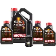 8L Motul 8100 X-CLEAN + 5W30 Wix Filter Motor Oil Change Kit API SN/CF (for: Honda)