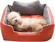 Pet Bed, Self Warming Bed for Cat and Small Medium Dogs Puppy (Color : Orange)