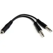 StarTech 3.5mm 4 Position to 2x 3 Position 3.5mm Headset Splitter Adapter - F/M