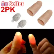 2pcs Magic Light Up Finger Fingers LED Tricks Thumb Props GSPG78501x2 Lights