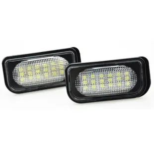 2 件白色 LED 牌照燈牌照燈適用於奔馳 C-CLASS W203 CLK Convertib A209 W209 C