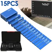 15Pcs Setup Blocks Height Gauge Set 4inch High Precision Setup Bar Blocks><