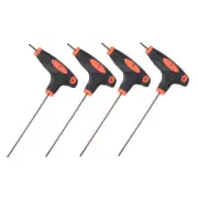 4pack 2mm Hex Key T-Handle Dual End Wrench Spanner Metric S2 Steel
