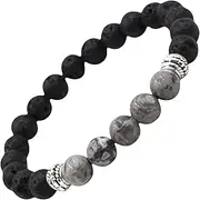 [GingerBrowne] Lava Bead Bracelet | 8 Sizes | Mens Bracelets | Jasper Bracelet | Women's Jewellery | Gemstone Bracelet | Mala Bracelet | 8 mm Beads | Protection Bracelet | Crystal Bracelet
