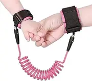LALOCAPEYO 1Pcs Anti Lost Wrist Link Safety for Toddlers Baby Anti Loop Hand Belt Harness Toddler Leash 2M Children Outdoor Safety Hook(Pink)
