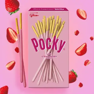 【Glico 格力高】Pocky百奇 餅乾棒X2盒入(巧克力/草莓/抹茶/牛奶餅乾)