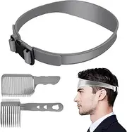 Werownsgso Adjustable Hair Cutting Comb for Men, Curved Silicone Barber Comb, Hair Cutting Stencil with Transition Technology, Fade Comb Hair Cutting Aid, Set of 3 for Precise Haircuts