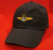 Eastern Airlines Pilot Wings Commemorative ball cap low-profile hat blue