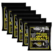 6 Sets Ernie Ball 2727 Cobalt Beefy Slinky Electric Guitar Strings 11-54