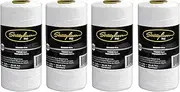 Stringliner 35753 Mason’s Line Replacement Rolls – 1 Lb. #18 Construction Replacement Roll Braided White 1000'. (4 Pack)