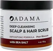 Zion Health Adama Deep Cleansing Scalp Hair Scrub Pear Blossom 120ml 113 g