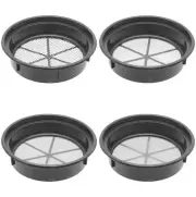 Gold Mining Pan Classifier Set of 4 Black Pans Size1, Size2, Size3, Size4 Holes