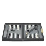 Pigeon & Poodle Sebina Leather & Horn Backgammon Set, Small