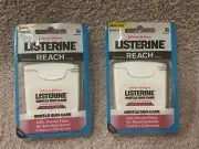 J & J LISTERINE Reach Gentle Gum Care CINNAMON Woven Floss NEW/SEALED (2 packs)