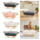 Chafing Dish Chafer Buffet Server Casserole Dish for Wedding Picnic Holidays