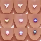 1PCS Water Drops Colorful Round Heart Shape Tongue Staple Body Piercing Jewelry