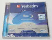Verbatim BD-R Blu-Ray Disc 25GB 4X Speed Hard Coat Recordable CD