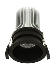 Custom 80mm LED Recessed Tri Colour 10W 70mm Cut Out Downlight in Black
