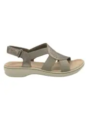Clarks Collection Backstrap Sandals Leisa Joy Pewter