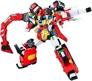 SSmall Metal Cardbot S FLAMENOVA Flame Nova Red Fire Truck Cars Transforming Robot