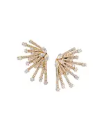 Nadri Starlet Leaf Stud Earrings
