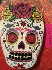 Betsey Johnson KITSCH HEAD CASE SUGAR SKULL Crossbody Bag Purse Halloween