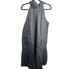 NWT Brave + True Women’s Black High Neck Sleeveless Black Swing Dress - Size L