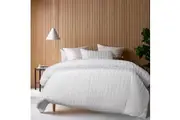 Vintage Design Homewares Reflections White Cotton Quilt Cover Set | Double