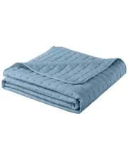 St. James Home Velvet Trim Down Alternative Blanket Blush