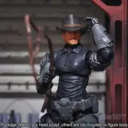 Premium 1/18 Man w Hat Head Sculpt Soldier Head For 3.75" Action Figure