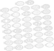 Angoily 42Pcs Reusable Face Paint Stencils for Makeup Durable Facial Painting Supplies for Adults for Body Art and Parties