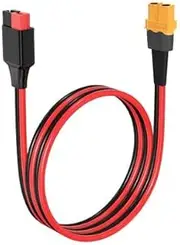 XT60 to Anderson Adapter,12AWG XT60 Female to Anderson Connector Cable for RC Battery Solar Portable Power Power Station and Solar Panel(2FT)