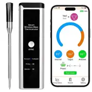 Wireless Meat Thermometer -500-FT Bluetooth Wireless Range-Rechargeable Digital
