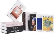9 pcs Fashion Decorative Books for Home Decor,Modern Faux Books for Farmhouse Decor,for Boho Decoration Coffee Table/Shelf Accessories/Office/Living Room/Bedroomfor/Desk,Hardcover Book Stack